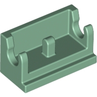 Lego kostka (kostička) 1x2 s pantem, pískově zelená (4286649, 6223234)